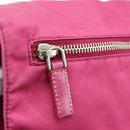 PRADA Shoulder Bag Nylon Pink Silver Auth ti3838-20