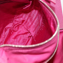 PRADA Shoulder Bag Nylon Pink Silver Auth ti3838-23