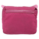PRADA Shoulder Bag Nylon Pink Silver Auth ti3838-2