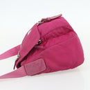 PRADA Shoulder Bag Nylon Pink Silver Auth ti3838-3