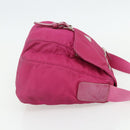 PRADA Shoulder Bag Nylon Pink Silver Auth ti3838-4