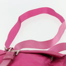 PRADA Shoulder Bag Nylon Pink Silver Auth ti3838-14