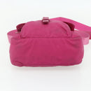 PRADA Shoulder Bag Nylon Pink Silver Auth ti3838-5