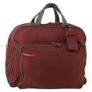 PRADA Sports Boston Bag Nylon Bordeaux Silver Auth ti3840-1