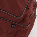 PRADA Sports Boston Bag Nylon Bordeaux Silver Auth ti3840-14