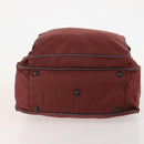 PRADA Sports Boston Bag Nylon Bordeaux Silver Auth ti3840-5