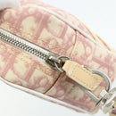 Christian Dior Trotter Canvas Shoulder Bag PVC Pink Silver Auth ti3841-14