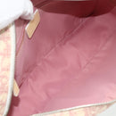 Christian Dior Trotter Canvas Shoulder Bag PVC Pink Silver Auth ti3841-16