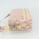Christian Dior Trotter Canvas Shoulder Bag PVC Pink Silver Auth ti3841-4