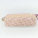 Christian Dior Trotter Canvas Shoulder Bag PVC Pink Silver Auth ti3841-9