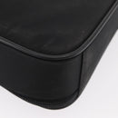 PRADA Business Bag Nylon Black Silver Auth ti3842-15