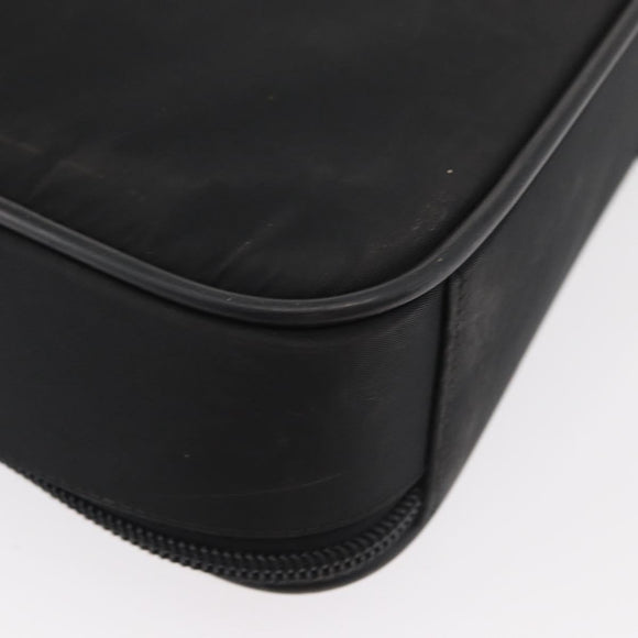 PRADA Business Bag Nylon Black Silver Auth ti3842