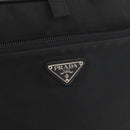 PRADA Business Bag Nylon Black Silver Auth ti3842-17
