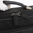 PRADA Business Bag Nylon Black Silver Auth ti3842-10