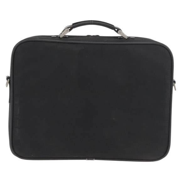 PRADA Business Bag Nylon Black Silver Auth ti3842
