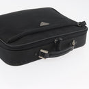 PRADA Business Bag Nylon Black Silver Auth ti3842-6