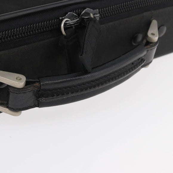 PRADA Business Bag Nylon Black Silver Auth ti3842