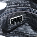 PRADA Sports Shoulder Bag Nylon Khaki Silver Auth ti3845-18