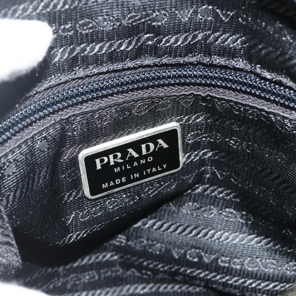 PRADA Sports Shoulder Bag Nylon Khaki Silver Auth ti3845