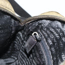 PRADA Sports Shoulder Bag Nylon Khaki Silver Auth ti3845-21