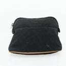 HERMES Bolide Pouch Canvas 2 Set Yellow Brown Auth ti3848-8