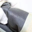 FENDI Boston Bag Canvas Navy Silver Auth ti3849-12