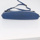 FENDI Shoulder Bag Leather Blue gold Auth ti3855-5
