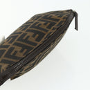FENDI Zucca Canvas Hand Bag Brown Black Auth ti3856-5