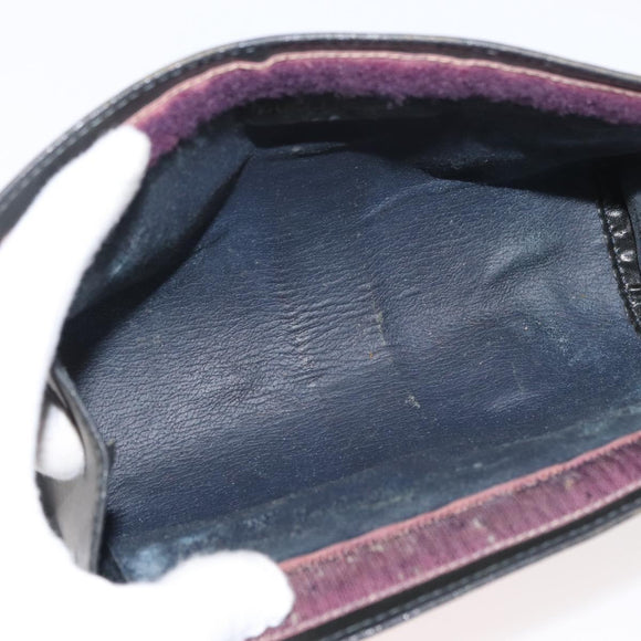 GUCCI GG Supreme Sherry Line Clutch Bag PVC Navy 37 014 2125 Auth ti3859