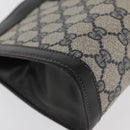 GUCCI GG Supreme Sherry Line Clutch Bag PVC Navy 37 014 2125 Auth ti3859-8