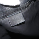 GUCCI GG Canvas Tote Bag Black Gold 002 1097 Auth ti3861-14