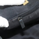 GUCCI GG Canvas Tote Bag Black Gold 002 1097 Auth ti3861-20