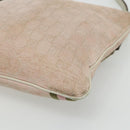 GUCCI GG Canvas Sherry Line Shoulder Bag Pink Gold 144388 Auth ti3863-9