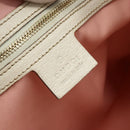 GUCCI GG Canvas Sherry Line Shoulder Bag Pink Gold 144388 Auth ti3863-18