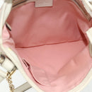 GUCCI GG Canvas Sherry Line Shoulder Bag Pink Gold 144388 Auth ti3863-11