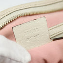 GUCCI GG Canvas Sherry Line Shoulder Bag Pink Gold 144388 Auth ti3863-12
