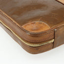 LOUIS VUITTON Monogram Vernis Van Damme Hand Bag Bronze M91125 LV Auth ti3865-17