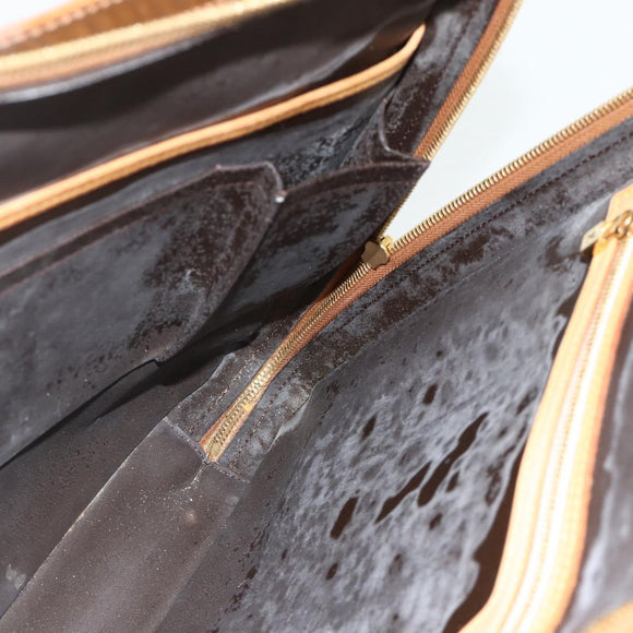 LOUIS VUITTON Monogram Vernis Van Damme Hand Bag Bronze M91125 LV Auth ti3865