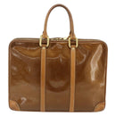 LOUIS VUITTON Monogram Vernis Van Damme Hand Bag Bronze M91125 LV Auth ti3865-13