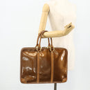 LOUIS VUITTON Monogram Vernis Van Damme Hand Bag Bronze M91125 LV Auth ti3865-23