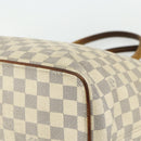 LOUIS VUITTON Damier Azur Saleya MM Tote Bag N51185 LV Auth ti3866-10