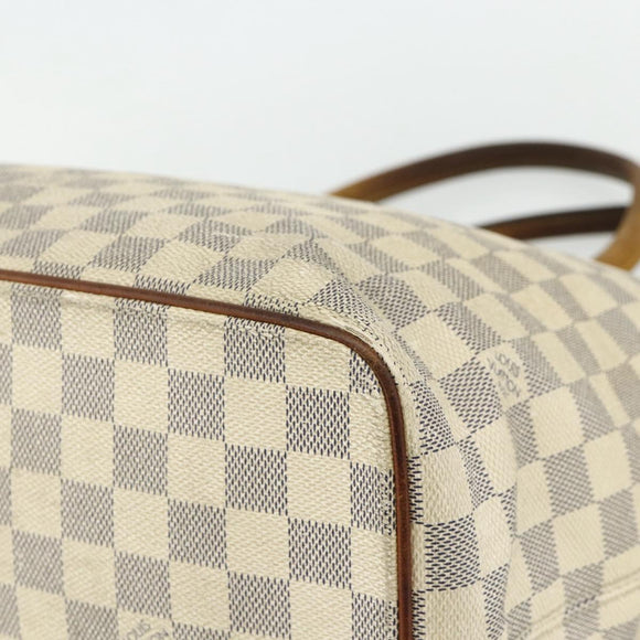 LOUIS VUITTON Damier Azur Saleya MM Tote Bag N51185 LV Auth ti3866