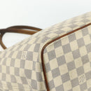 LOUIS VUITTON Damier Azur Saleya MM Tote Bag N51185 LV Auth ti3866-13