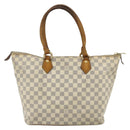 LOUIS VUITTON Damier Azur Saleya MM Tote Bag N51185 LV Auth ti3866-3
