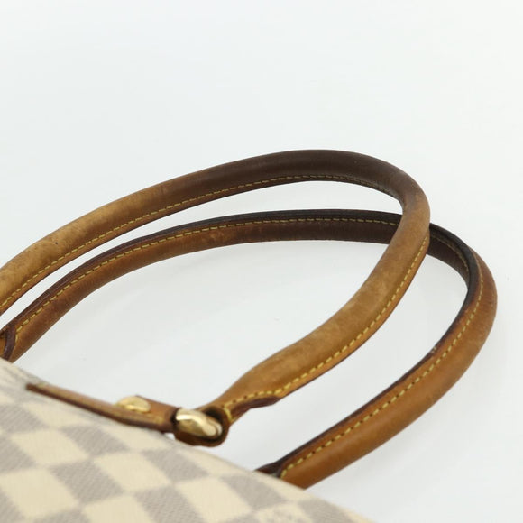 LOUIS VUITTON Damier Azur Saleya MM Tote Bag N51185 LV Auth ti3866