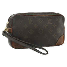 LOUIS VUITTON Monogram Marly Dragonne PM Clutch Bag M51827 LV Auth ti3868