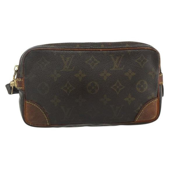LOUIS VUITTON Monogram Marly Dragonne PM Clutch Bag M51827 LV Auth ti3868