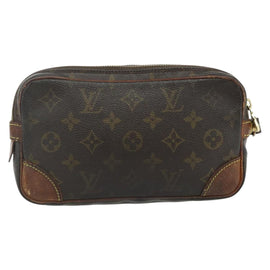LOUIS VUITTON Monogram Marly Dragonne PM Clutch Bag M51827 LV Auth ti3868 - 0