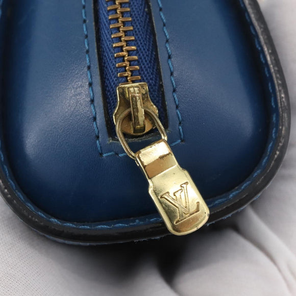 LOUIS VUITTON Epi Dauphine PM Pouch Blue M48445 LV Auth ti3870