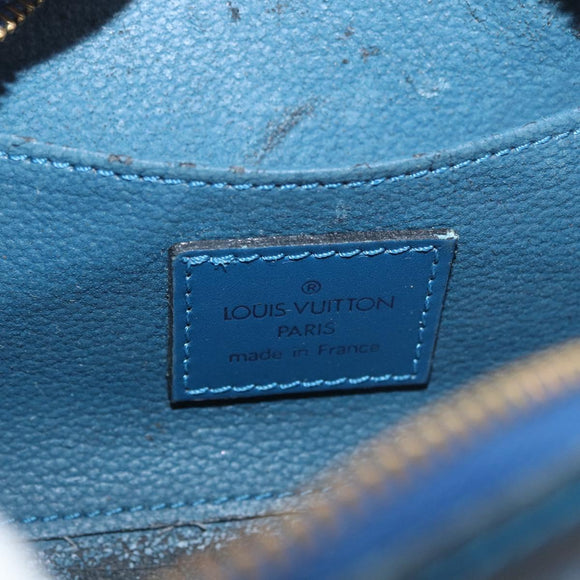 LOUIS VUITTON Epi Dauphine PM Pouch Blue M48445 LV Auth ti3870